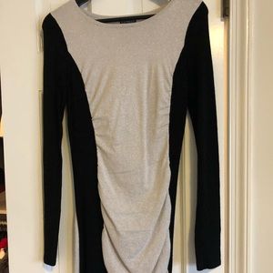 Long sleeve shimmery dress